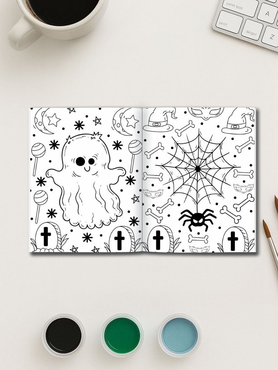 Haunted Fun – 232 Halloween Coloring Pages for All Ages - Image 3